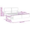 vidaXL Bettrahmen Graues Sonoma 180 x 200 cm Holzwerkstoff