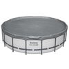 Bestway Poolabdeckung &Oslash;6,71 m Rund Polyester Grau