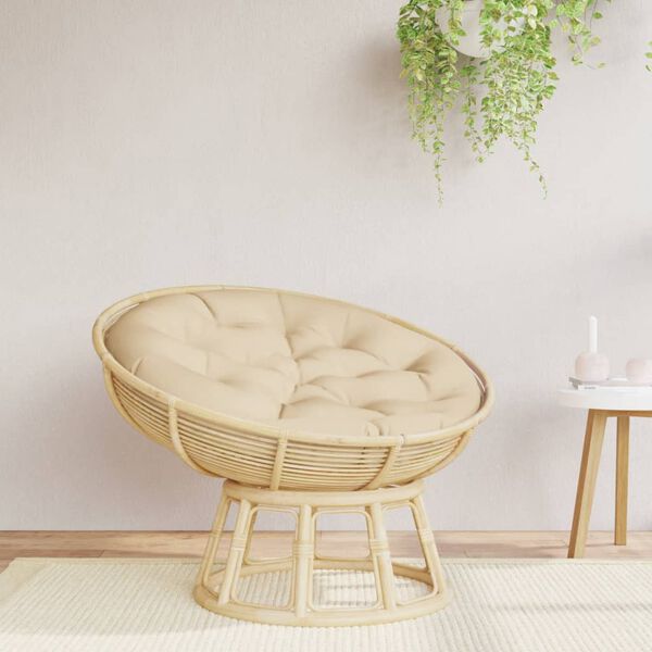 vidaXL Kissen Rund Beige &Oslash; 100x11 cm Oxford-Gewebe