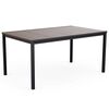 Keter Signature Porto Tisch 160 cm Walnuss und Schwarz Stahl