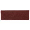 vidaXL Stufenmatten 15 Stk. 65x21x4 cm Bordeaux Rechteckiger Rand