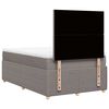 vidaXL Boxspringbett mit Matratze Taupe 120x190 cm Stoff