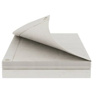 vidaXL Plane mit &Ouml;sen Wei&szlig; 2 x 3 m 90 gsm PE