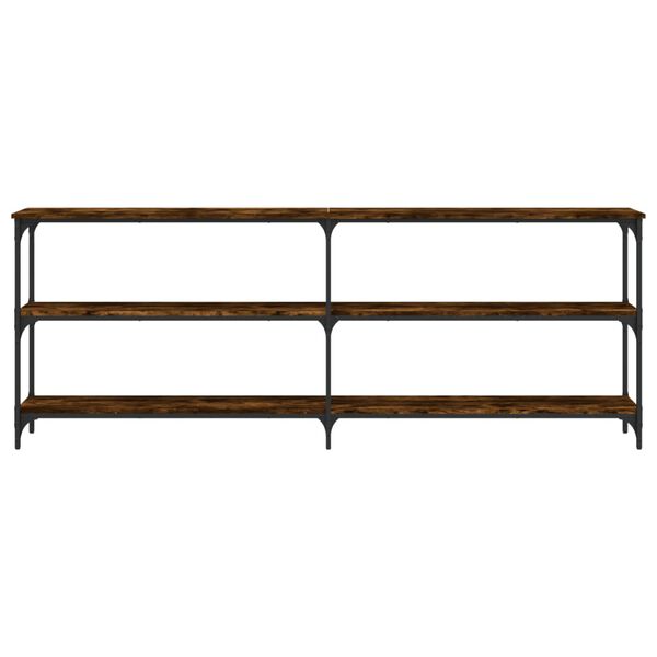 vidaXL Konsolentisch R&auml;uchereiche 200x29x75 cm Holzwerkstoff