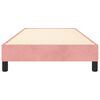 vidaXL Boxspringbettgestell Rosa 90x190 cm Samt