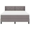 vidaXL Boxspringbett mit Matratze Taupe 200 x 160 cm Polyester