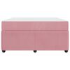 vidaXL Bettrahmen mit Matratze Rosa 140 x 200 cm Stoff