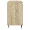vidaXL Badschrank Sonoma-Eiche 80x33x60 cm Holzwerkstoff