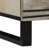vidaXL Sideboard Wei&szlig; 60 x 33.5 x 75 cm Massivholz Mango