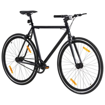 vidaXL Fahrrad mit Festem Gang Schwarz 700c 55 cm