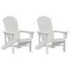 vidaXL Garten Lounge Möbel 2 pcs Weiß 74 x 82 x 90cm Polyethylen