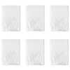 vidaXL Staubblatt 6 pcs Transparent 400 x 500 cm HDPE