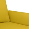 vidaXL 3-tlg. Sofagarnitur mit Kissen Gelb Samt