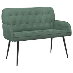 vidaXL 2-Sitzer-Sofa mit Metallbeinen 2-Sitzer Meergr&uuml;n Samt