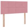 vidaXL Bett mit Stauraum und LED mit Matratze Rosa 120 x 200 cm Samt