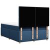 vidaXL Boxspringbett mit Matratze Blau 140x190 cm Stoff