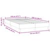 vidaXL Boxspringbett ohne Matratze Rosa 120x220 cm Samt