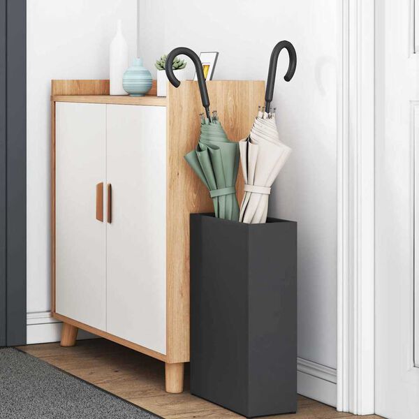 vidaXL Sonnenschirmhalter Schwarz 28 x 12 x 41 cm Stahl