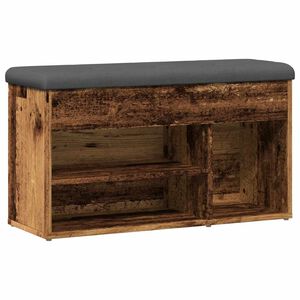 vidaXL Schuhbank Altholz-Optik 82x32x45,5 cm Holzwerkstoff