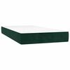 vidaXL Boxspringbett mit Matratze Dunkelgr&uuml;n 80x200 cm Samt