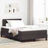 vidaXL Boxspringbett mit Matratze Dunkelbraun 120 x 190 cm Stoff