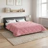 vidaXL Winterbettdecke Rosa 220 x 240 cm Mikrofaser und Teddy-Fleece