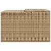 vidaXL M&auml;hroboter-Garage Beige 86x90x52/57 cm Poly Rattan