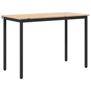 vidaXL Esstisch Natur 110 x 55 x 75 cm Massives Kiefernholz