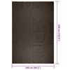 vidaXL Teppich ZIZUR Anthrazit 240x340cm Jute-Optik Indoor und Outdoor