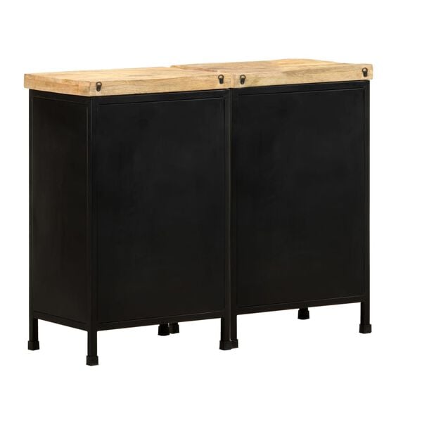 vidaXL Sideboard mit 6 Schubladen Raues Mangoholz