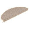 vidaXL Stufenmatten Selbstklebend Sisal-Optik 30 Stk. 65x21x4cm