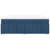 vidaXL Boxspringbett mit Matratze Blau 140x190 cm Stoff