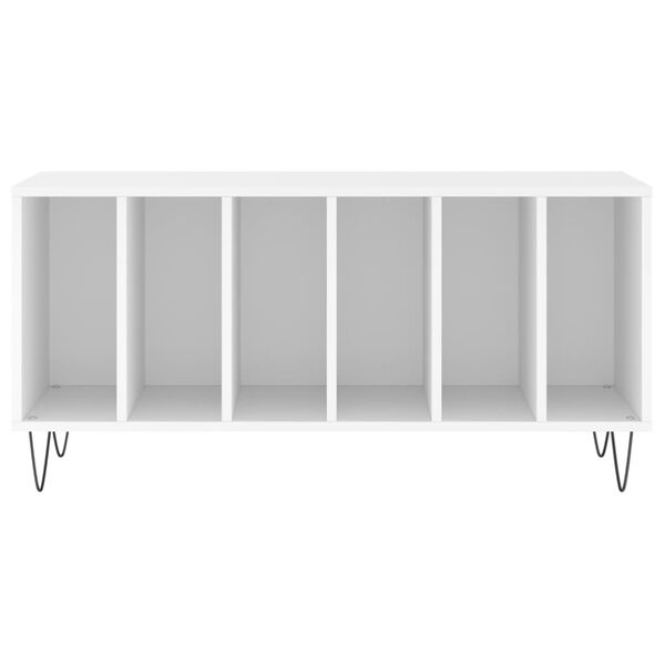 vidaXL Plattenschrank Weiß 100x38x48 cm Holzwerkstoff