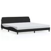 vidaXL Bettgestell "Dover" Schwarz 200x200 cm Stoff