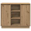 vidaXL LED-Sideboard Artisan-Eiche 90 x 32 x 75 cm Holzwerkstoff