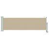 vidaXL Seitenmarkise 60 x 300 cm 100% Polyester Eisen Stahl