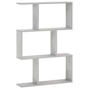vidaXL Wandregal Betongrau 72 x 17 x 105 cm Holzwerkstoff