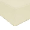 vidaXL Sofakissen f&uuml;r drau&szlig;en Creme 60 x 60 x 8 cm Polyester