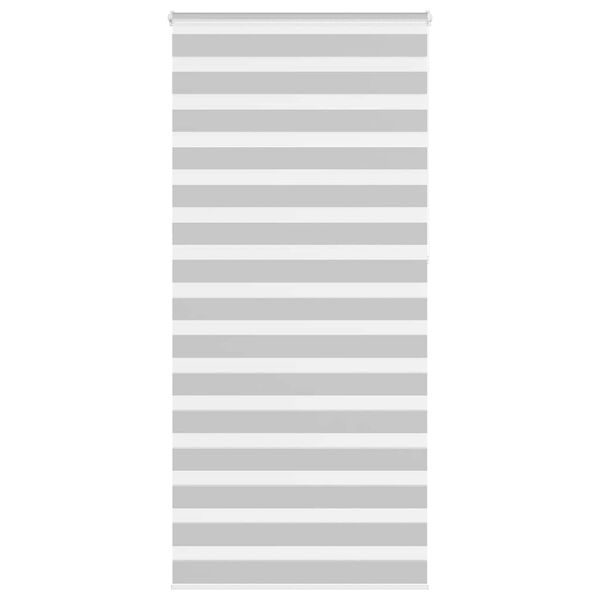 vidaXL Doppelrollo Hellgrau 110x230 cm Stoffbreite 105,9 cm Polyester