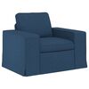 vidaXL Sofa 2 pcs Blau 182 x 80 x 82 cm Stoff