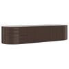 vidaXL Hochbeet Verzinkter Stahl 322x100x68 cm Braun