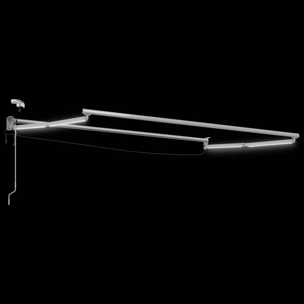 vidaXL Elektrisches Markisenrahmen Wei&szlig; 2,5 x 2 m Aluminium