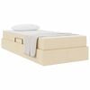 vidaXL Aufbewahrungsbett mit Matratze Creme 90 x 190 cm Polyester