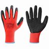 vidaXL Arbeitshandschuhe 12 Stk. Rot und Schwarz 9 / l Latexbeschichtung