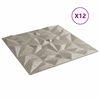 vidaXL Wandpaneele 12 pcs Amethyst Beton 50 x 50 cm XPS Schaum