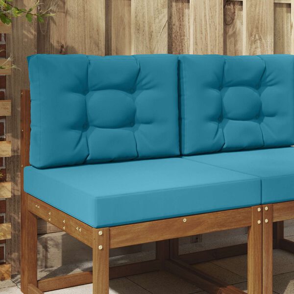 vidaXL Sofakissen f&uuml;r drau&szlig;en 2 pcs K&ouml;nigsblau Polyester