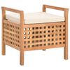 vidaXL Sitzbank mit Stauraum 49&times;48&times;49 cm Walnuss Massivholz