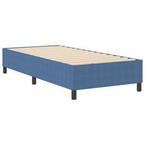 vidaXL Boxspringbett Blau 90 x 190 cm Cordstoff