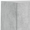 vidaXL 6-tlg. Wohnwand mit LED-Beleuchtung Betongrau Holzwerkstoff