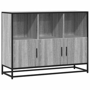 vidaXL Sideboard Grau Sonoma 100x35x76 cm Holzwerkstoff